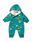 Little Green Radicals Baby Sun Star Snowsuit, Blue Turquoise