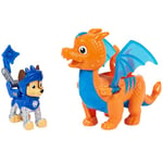 PAW Patrol - Rescue Knights Hero Pups Chase & Draco Set Toy pour Les Enfants - 1 unité