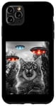 Coque pour iPhone 11 Pro Max Maine Coon Cat Selfie avec Alien OVNI Homme, Femme, Enfant