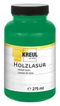 KREUL 78212-Lasure Acrylique Couleurs intenses, 275 ML Pot Plastique Vert Sapin, pour Bois Naturel et Non traité, Fluide-Peinture Liquide à Base d'eau, 10111239, Fir Green