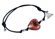 Lampglas Statement Fire Heart rannekoru 24K kultaa lampunlasihelmi BLH23