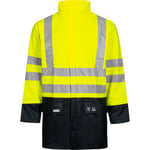 Lyngsøe PU regnjacka LR3055, High-Vis gul/marinblå, stl 3, stl. 5XL