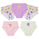 Pokémon Culottes Fille, Confortable Respirant Coton Shorty Fille (Rose/Multicolore, 4-5 Ans)