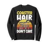 Rollercoaster Amusement Coaster Hair Kids Roller Coaster Sweatshirt