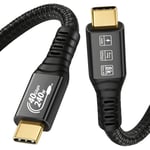 Câble Usb4, Avec Câble Thunderbolt 4, 240 W, Câble De Charge 40 Gbps, Câble De Données 8K @ 60 Hz 4K120 Hz Hdr, Pd3.1, Câble Usb C Vers Usb C, Pour Hub, Dock Macbook, M1 M2, M3, Mac Studio S[X2343]