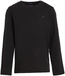 Tommy Hilfiger Boys Long-Sleeve T-Shirt Basic, Black (Meteorite), 3 Years