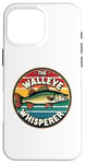 iPhone 16 Pro Max Vintage Walleye Drawing: The Walleye Whisperer Fisherman Case