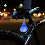 Fei Yu - Heart-Shaped Lumière SiliCône Boules Vélo Vélo Feu Arrière led Feux De Détresse Nuit étanche Location Siège Lampe Oeuf - lumière bleue