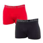 Cerruti Mens Pack-2 Boxers breathable fabric and anatomical front 109-002296 man - Multicolour Polyamide - Size 2XL