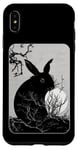 Coque pour iPhone XS Max Amoureux des lapins, lapin et lune