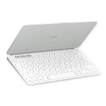 Clavier tablette Logitech Keys-To-Go 2 pour iPad iPhone Mac et Apple TV Gris Pâle