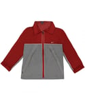 Nike Childrens Unisex Boys Windbreaker Jacket Colourblock Track Top 421271 671 - Grey Nylon - Size X-Large