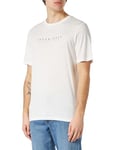 JACK & JONES Men's Jjsetra Tee SS Crew Neck T-Shirt, Cloud Dancer, M