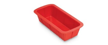 Guardini, Moule rectangulaire en silicone alimentaire, 22,8 x 12,5 x 5,9 cm, rouge