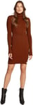 Calvin Klein Jeans Femme WOVEN LABEL TIGHT SWEATER DRESS J20J224150, Red (Winery), XS