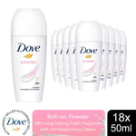 Dove Powder Roll On Anti-Perspirant up to 48H Sweat & Odour Protection, 18x50ml