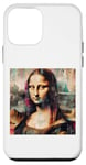 Coque pour iPhone 12 mini Illustration artistique de graffiti de Léonard de Vinci, Mona Lisa