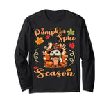 Hedgehog Fall Thanksgiving Pumkin Spice Season Long Sleeve T-Shirt