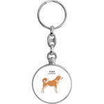 Toff London Akita Inu Dog Keyring TLK-912-VAR