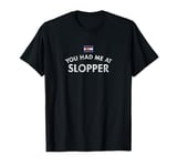 Slopper Cheeseburger Hamburger Red Green Chili Sauce Bun Hot T-Shirt