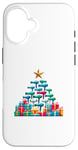 Coque pour iPhone 16 Christmas Tree Sèche-cheveux Coiffure Coiffeur Coiffeuse