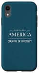 iPhone XR May God Bless America - Land of Diversity Case