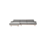 Reson 2 Seater Sofa With Left Chaiselong, Re-wool 108/natural Oiled Oak