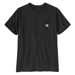 Patagonia Shop Sticker Pocket Responsibili-Tee Black - M