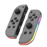 Trådlösa Bluetooth-kontroller för vänster och höger för Nintendo Switch Joy-Con 1-par Gamepad Grey