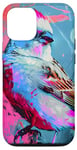 iPhone 15 Pro White Crowned Sparrow Bird Lover Graffiti Art Case