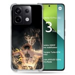 Cokitec Coque Renforcée pour Xiaomi Redmi Note 13 Pro 5G Manga One Piece Ace Noir