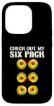 Coque pour iPhone 14 Pro Check Out My Six Pack Funny Donut Lovers Workout Gym