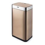 Tower T838001C Square Sensor Bin with Fingerprint Proof Coated Exterior, Copper,Large