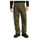 G-STAR RAW Pantalon Cargo R-3N Regular Straight Homme ,Vert (shadow olive gd D25224-D752-D033), 34W / 32L