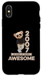 Coque pour iPhone X/XS Ours en peluche original Awesome 18e anniversaire homme femme 2007