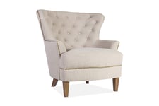 Lenestol HOLMES 79x85xH98cm beige - Chesterfield lenestol Beige