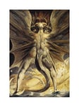 Wee Blue Coo William Blake Red Dragon Woman Clothed Sun 1805 Picture Wall Art Print