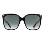 Gucci Square Womens Black Grey Gradient Sunglasses by - One Size