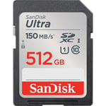 Sandisk Minneskort Ultra SDXC 512GB 150MB/s