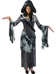 Ciao- Piratessa Zombie Costume Donna Adulto (Taglia Unica 40-42) Disguise, Women, 62202, Black, Grey, Taille Unique