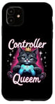 iPhone 11 Controller Queen Cute Gamer Cat Design- Gaming Cat Lovers Case