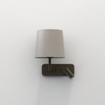 Side by Side vegglampe med skjerm - Bronse / Putty