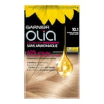 Garnier Coloration Permanente - Sans Ammoniaque - Aux Huiles Naturelles de Fleurs - Blond Polaire Ultra Clair (10.1) - Olia