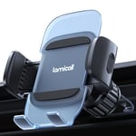 Lamicall Car Vent Phone Holder - [2024 Spring Clip] Quick Release Car Phone Mount with Metal Hook, Universal Air Vent Cradle for iPhone16 15 14 13 12 11 Pro Max Plus Mini Xs XR, S23, 4-7” Phone - Blue