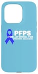 Coque pour iPhone 15 Pro Blue Ribbon PFPS Sensibilisation au syndrome de douleur fémorale rotulienne