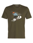 Icebreaker Tech Lite II SS Tee Ski Rider, t-skjorte i ull herre Loden 59J10691 L 2021