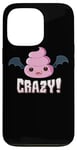 Coque pour iPhone 13 Pro Batshit Crazy Vampire Bat Poo Emoticon Halloween Costume