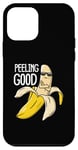 Coque pour iPhone 12 mini Jeu de mots amusant à la banane Peeling Good