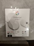 Google Chromecast with Google TV 4K (GA01919-GB) Streaming Device - Snow White! 