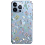 Coque Iphone 13 PRO MAX lapin fleur transparente